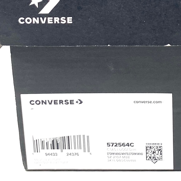 Converse Chuck Taylor Lugged Platform Shoes High Women Storm Wind Canvas 572564C - Picture 8 of 9